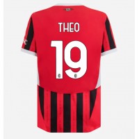 AC Milan Theo Hernandez #19 Domáci futbalový dres 2024-25 Krátky Rukáv
